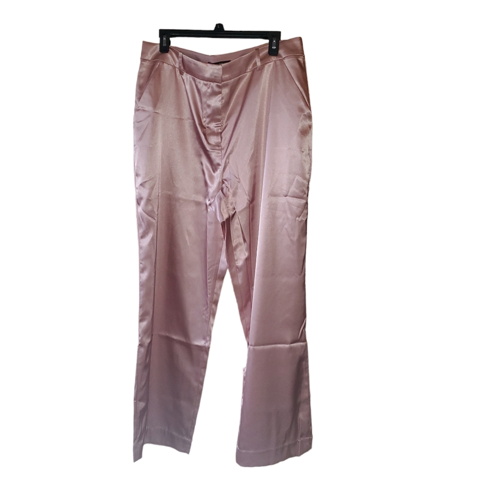 Boston Proper women's satin like pants. Dusty rose. Size 16